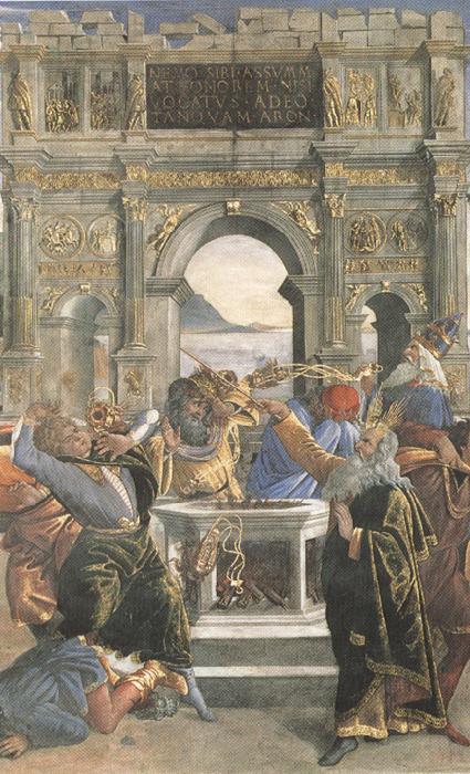 Sandro Botticelli Punishent of the Rebels (mk36) oil painting picture